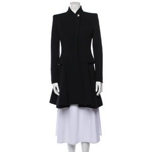 Alexander McQueen Black Virgin Wool Coat